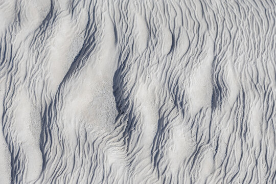 Textured travertine surface showing unique natural patterns