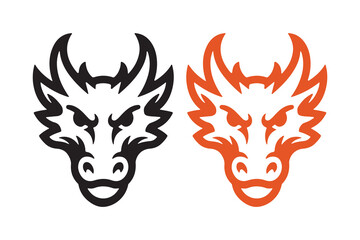 "Aggressive dragon face mascot logo design for gaming and esports team" © AbdullahAlMahmud