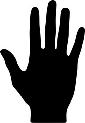 Obraz premium Open Hand Silhouette