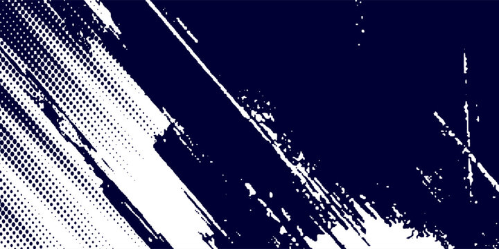 Dots halftone white \u0026 blue color pattern gradient grunge texture background. Dots pop art comics sport style vector illustration