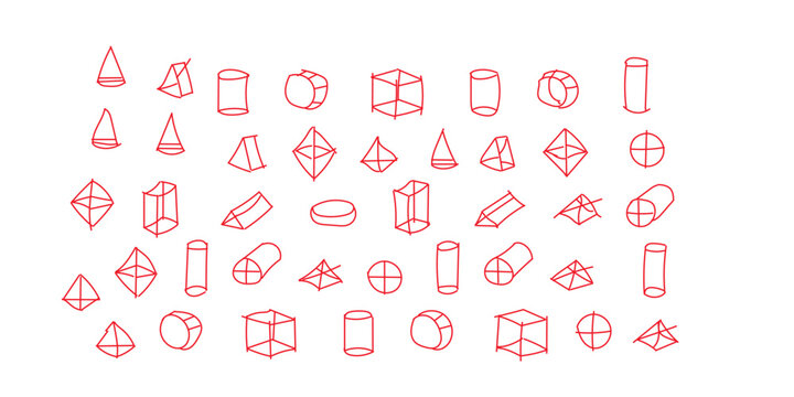 Collection of various gemstone illustrations