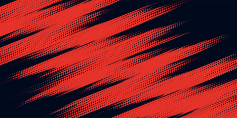 high-impact abstract background featuring bold red diagonal brush strokes with a dark black halftone dot texture for an edgy, energetic look © aditiyarhamadhan