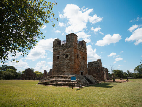 Ancient ruins of Holy Trinity in Paraguay