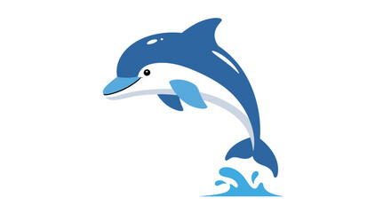 Dolphin jumping out of water. © Knda