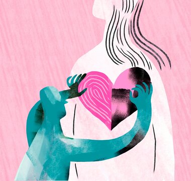 Abstract representation of emotional connection