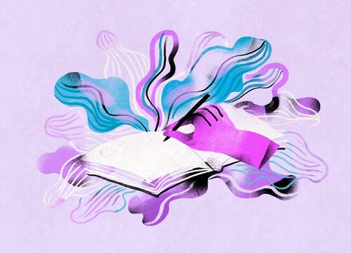 Abstract creativity and expression in artistic writing