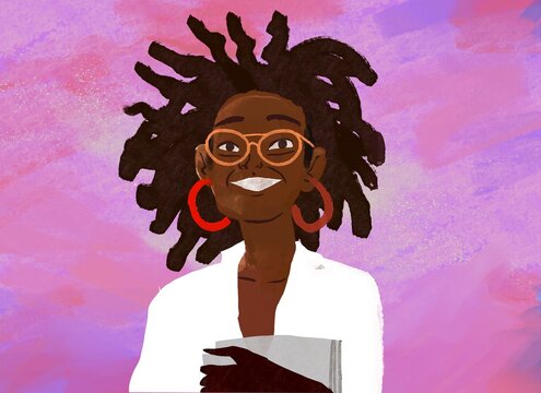 Joyful expression of individuality in vibrant art