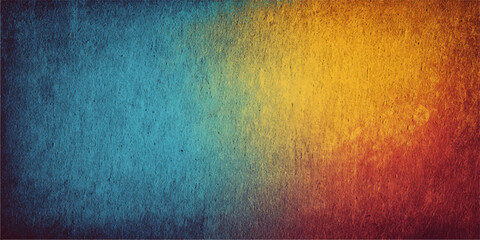 Celestial Color Fusion: A striking abstract composed of a dynamic blend of vibrant blue, sunny yellow, and fiery orange hues, creating a visually stimulating gradient that embodies energy and emotion. © Ashraful