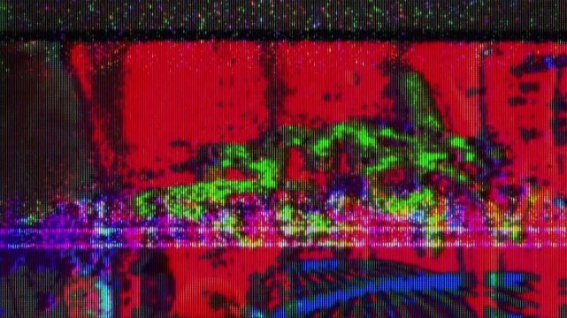 Analog CRT Glitch and Signal
