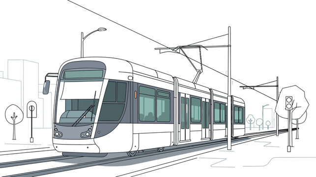 How To Draw A Tram