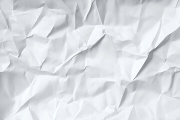 Obraz premium White Crumpled Paper Texture Background white paper isolated on a transparent background