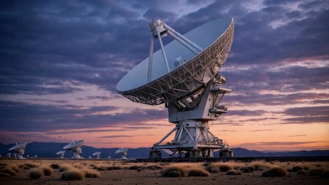 Parabolic antenna for deep space observation