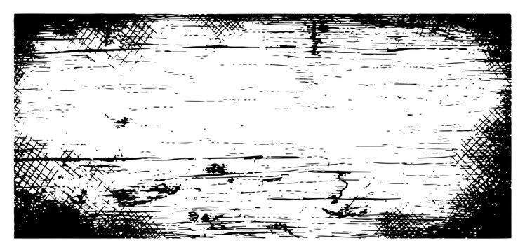 Gritty distressed background illustration with cross hatching and weathered surface effects