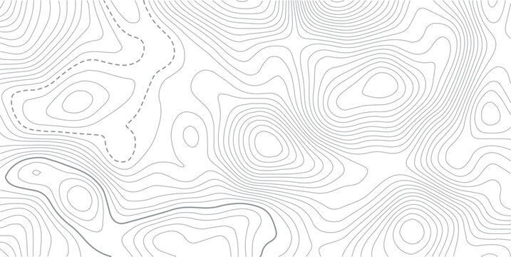 Topographic map patterns, topography line map. seamless cartography ware frame area contour topo grid map.Geographic contour map. Abstract outline grid, vector illustration.  