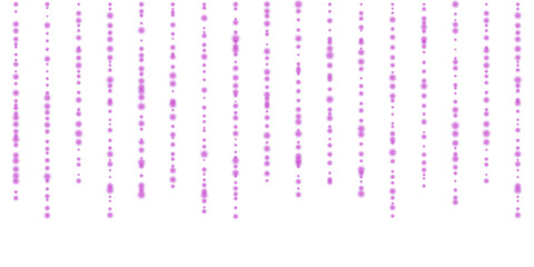 Purple pink Christmas glitter sparkle fairy string lights overlay with glowing particles shimmer magic festive decoration luxury party light effect isolated on transparent background PNG © SharminAkter