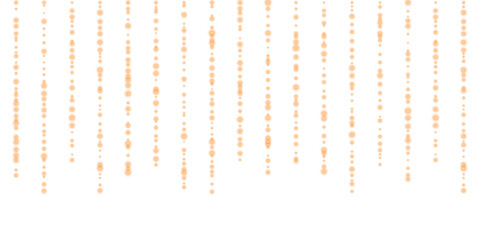 Golden yellow Christmas glitter sparkle fairy string lights overlay with glowing particles shimmer magic festive decoration luxury party light effect isolated on transparent background PNG © SharminAkter