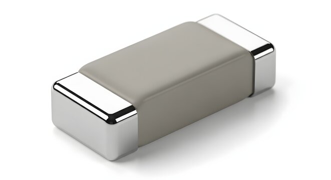 Multilayer ceramic capacitor chip component with silver plated ends for modern electronics design