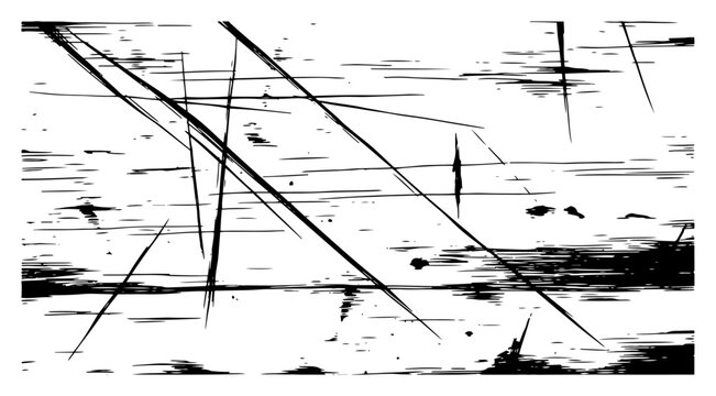 Sharp scratches and slash marks on a horizontal grunge background texture
