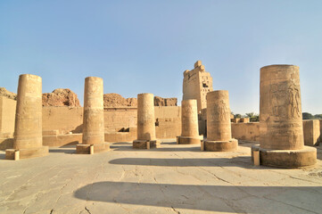 The Temple of Kom Ombo  in the town of Kom Ombo in Aswan Governorate  constructed during the Ptolemaic dynasty, Upper Egypt
