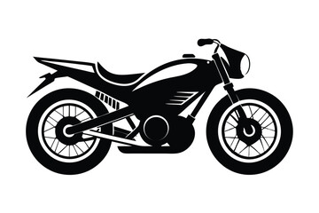 Obraz premium drag bike silhouette line art vector illustration with a white background