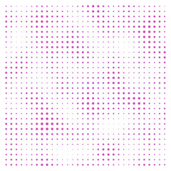 Vector Field Grid of Hexagons - Abstract Purple Hexagon Grid Art