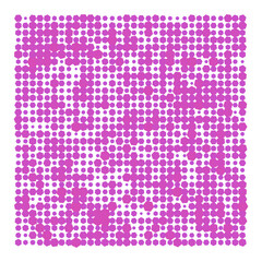 Vector Field Grid of Hexagons - Abstract Purple Hexagon Grid Art