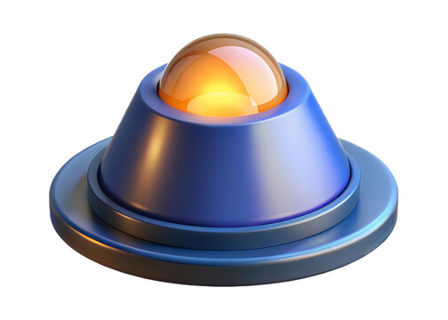 a pixelated image of a purple metallic object with a yellow center, resembling a UFO or a futuristic device, set against a white background