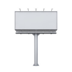 Obraz premium Modern billboard mounted on a single metal pole structure