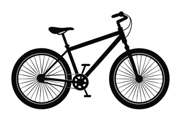 Fototapeta premium adv bike silhouette line art vector illustration with a white background