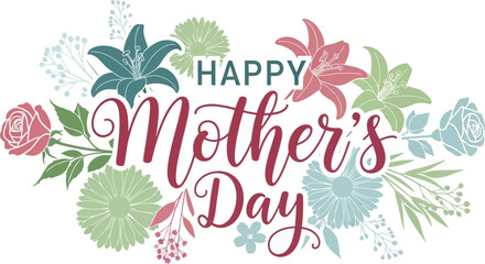 Happy mother's day floral greeting © MstSharibun