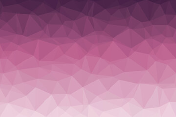 Fototapeta premium A beautiful pink and purple gradient forms an elegant polygonal low poly textured background