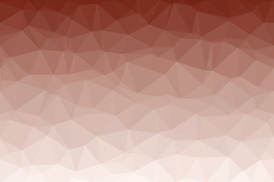 A captivating polygonal low poly brown gradient geometric pattern background with triangles fading from dark to light