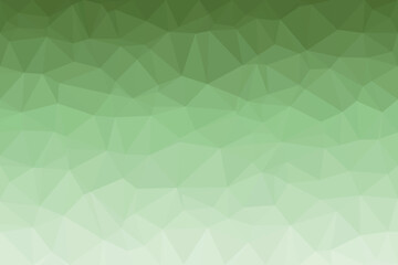 Fototapeta premium A captivating polygonal low poly olive green gradient geometric pattern background with triangles fading from dark to light