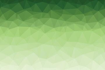 A geometric pattern features a refreshing gradient with triangles transitioning from deep forest green to light lime green © fatimatz