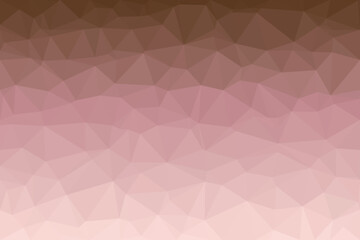 Obraz premium A warm brown gradient low poly pattern displays a subtle geometric texture blending from dark to light