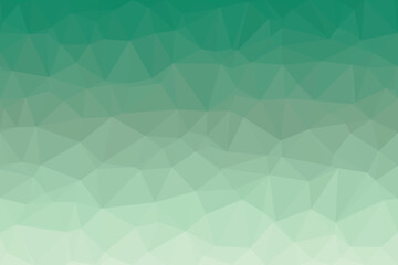 Fototapeta premium An appealing low poly composition highlights a refreshing color progression from deep green to mint