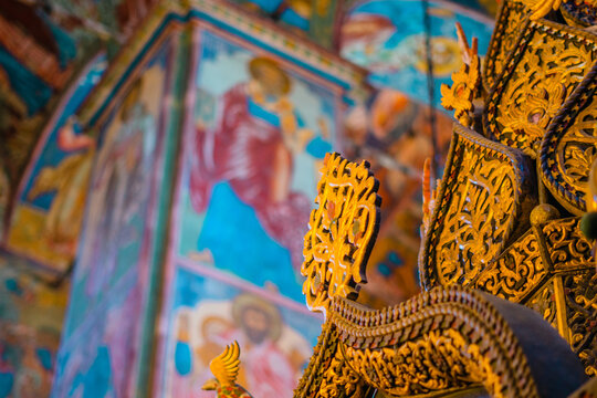 inside the old Russian church