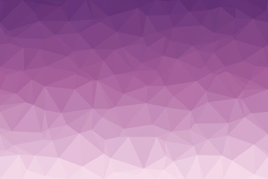 Low poly geometric pattern showcasing a smooth gradient transition from deep violet to soft lilac hues