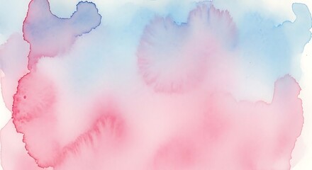 Obraz premium Soft pink blue watercolor background texture
