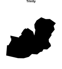 Trinity (England) blank outline map