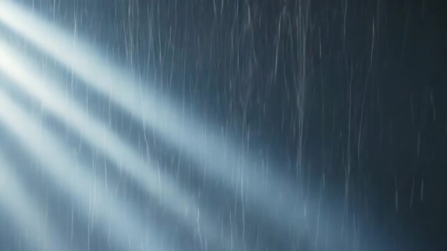 Cinematic particles drifting naturally at varying depths with a slow forward camera push