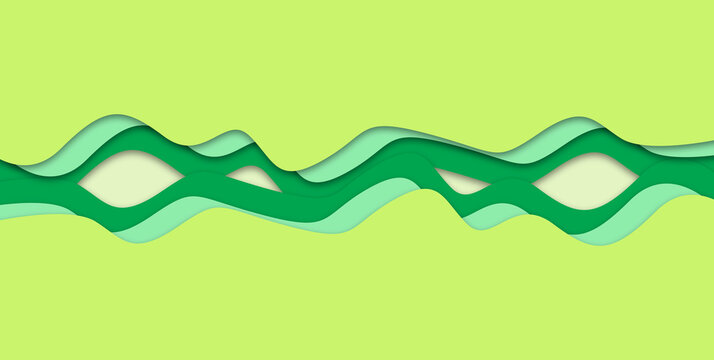 Abstract light green wave background