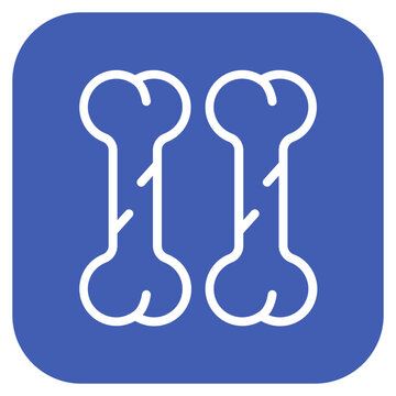 Vector Design Bone Icon Style