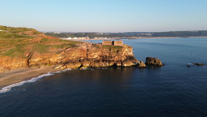 perfect nature on the atlantic ocean in portugal