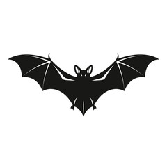 Fototapeta premium Silhouette of a bat with outstretched wings, perfect for Halloween decorations.