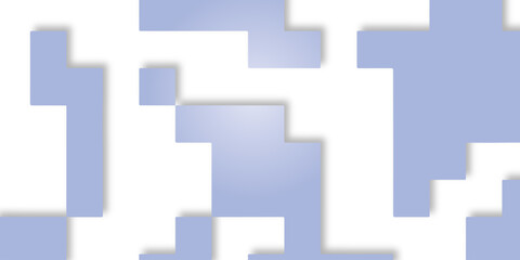 Obraz premium Abstract Blue Geometric Pixel Pattern Background With Soft Shadows and Minimal Tech Design.