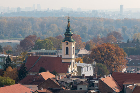 Panoramic view on Zemun Plaza, Belgrade