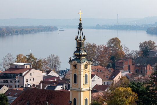 Panoramic view on Zemun Plaza, Belgrade