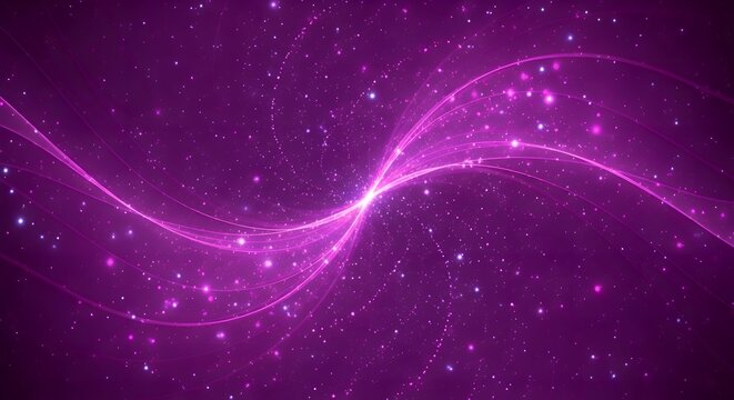 AIzaSyCRcIjrigSUnCtaNq0rJlnkCe28C8revAI Mesmerizing Purple Abstract Wave of Light and Stars, Representing Digital Concepts and Cosmic Energy