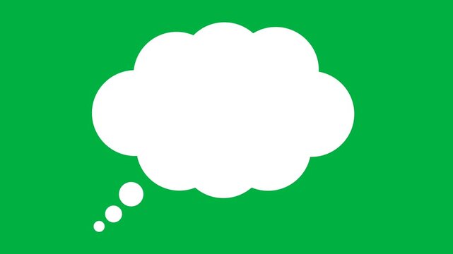 Simple cloud shaped speech balloon